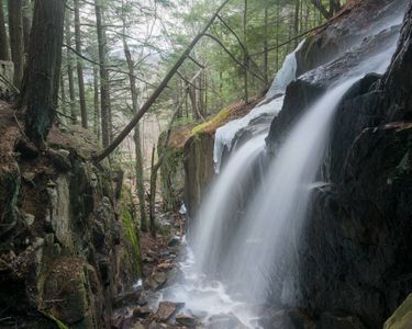 "The Weathersfield Flume" - A seasonal waterfall on the southern flank of Mt. Ascutney, VT.