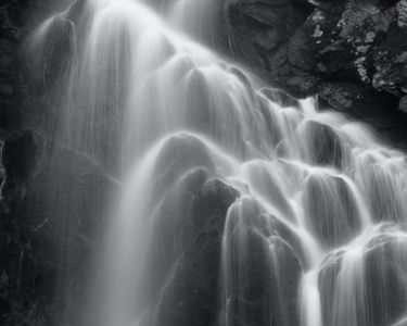 "Angel Falls" - Water descends from the heavens in Township D, Maine.