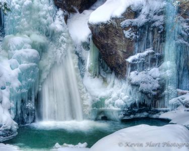 "Winter Encapsulates Bingham Falls" - Bingham Falls freezes up after a January thaw, Stowe, VT.