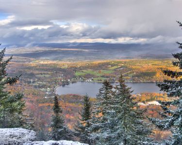 October Snow from Mt. Elmore, Vermont