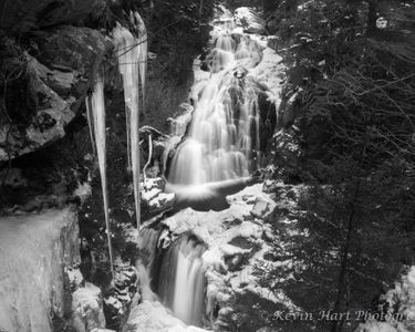 "Fangs of the Cutler" - The Cutler River in Pinkham Notch, NH tumbles over Crystal Cascade in winter.