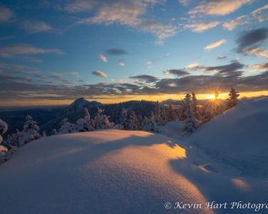 "The Magic of Winter" - A December sunset from Middle Sister in New Hampshire.