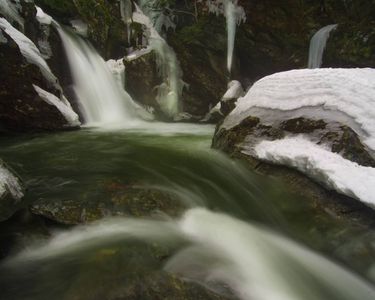 "Spring's Fury" - Bingham Falls in Stowe melts out in a hurry.