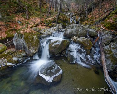 "Cobb Brook in Transition I" - Cobb Brook in Jamaica, VT during the transition from fall to winter.