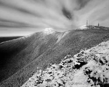 "Mansfield II" - Looking at the Mt. Mansfield ridgeline, Sunset Ridge, and the Chin from Maple Ridge. (Vermont.)