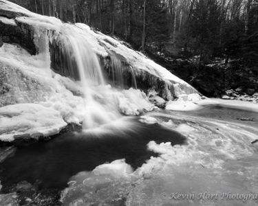 "Thompson Falls in Winter II" - Gorham, NH.