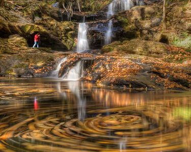 "Autumn's Swirls," Garwin Falls, Wilton, NH