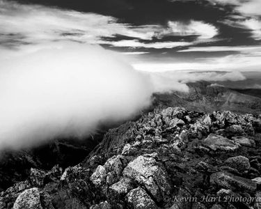 "Where Rock and Sky Meet - B/W"