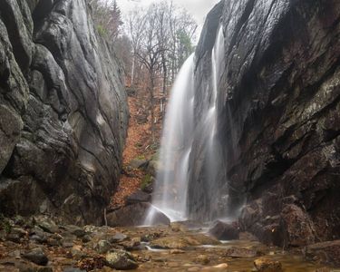 Pitcher Falls I. Pitcher Falls, located along Champney Brook on Mt. Chocorua, after a torrential November rain.