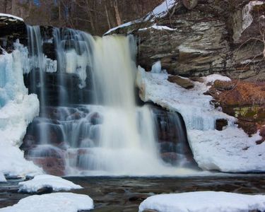 "Breaking Thru Winter": Sheldon Reynolds Falls of Ricketts Glen (PA) in March.