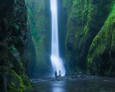 "In The Grotto": The incredible Lower Oneonta Falls in the Columbia River Gorge, Oregon in June of 2017.