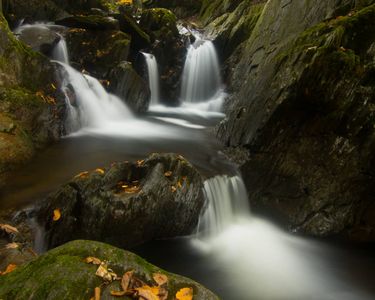 "Lamphear Falls in Autumn" - Albany, VT