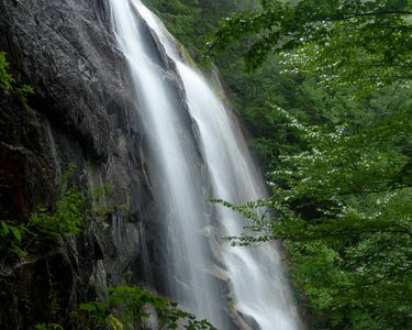 "Cascade Falls I" - Cascade Falls on Mt. Ascutney on a rainy, foggy July day.