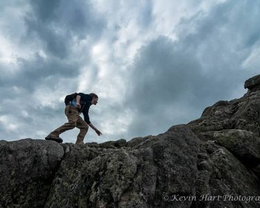 "The Wind Walk I" - Ascending Keep Ridge via the Helon Taylor Trail as the wind was picking up.